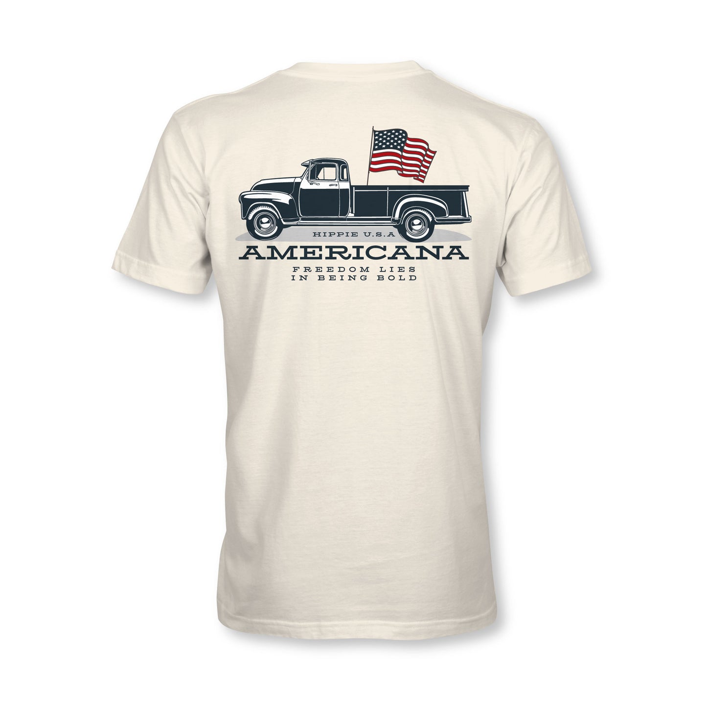 Americana Bold Freedom Tee - Vintage White - HIPPIE Official
