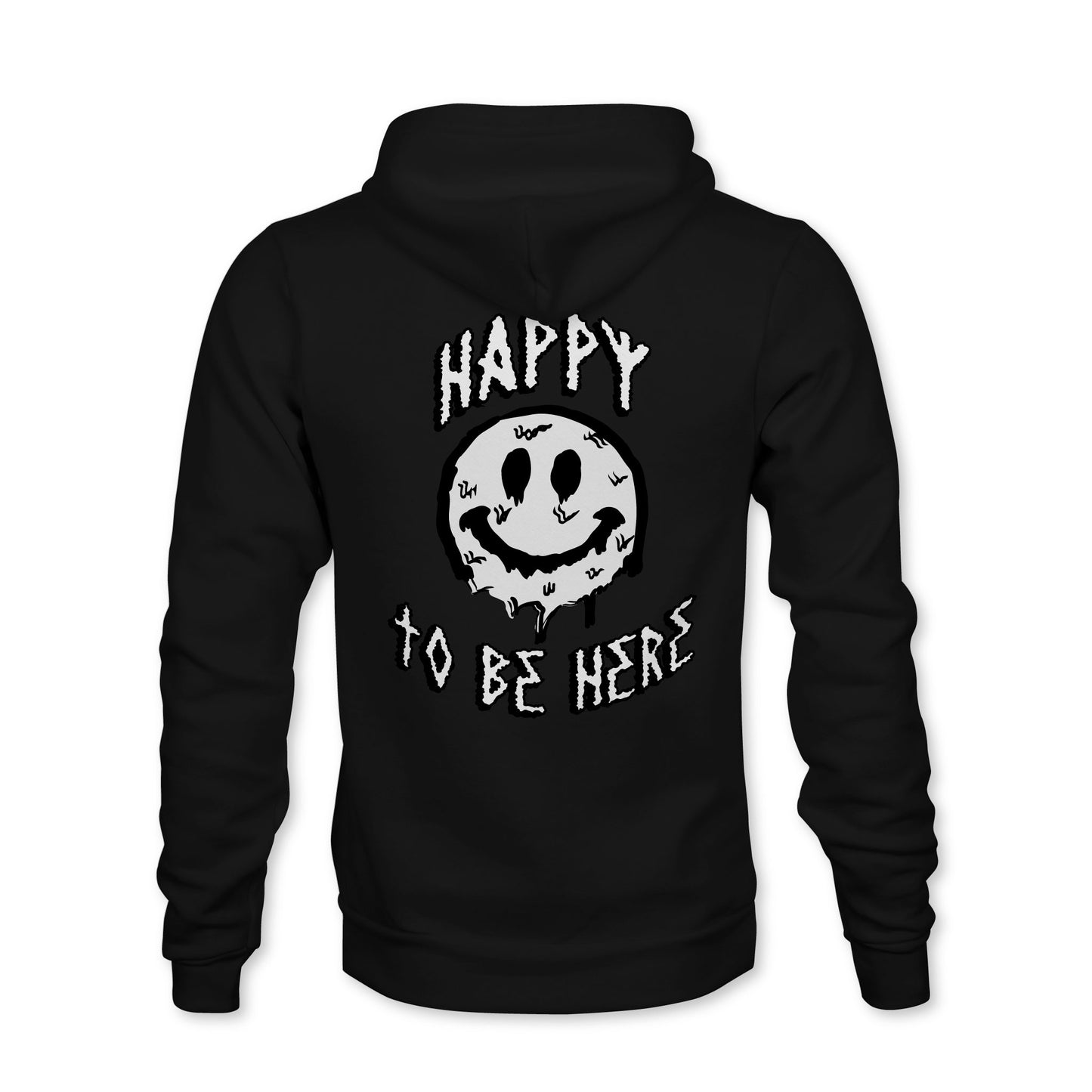 Happy To Be Here Hoodie - Black - HIPPIE Official
