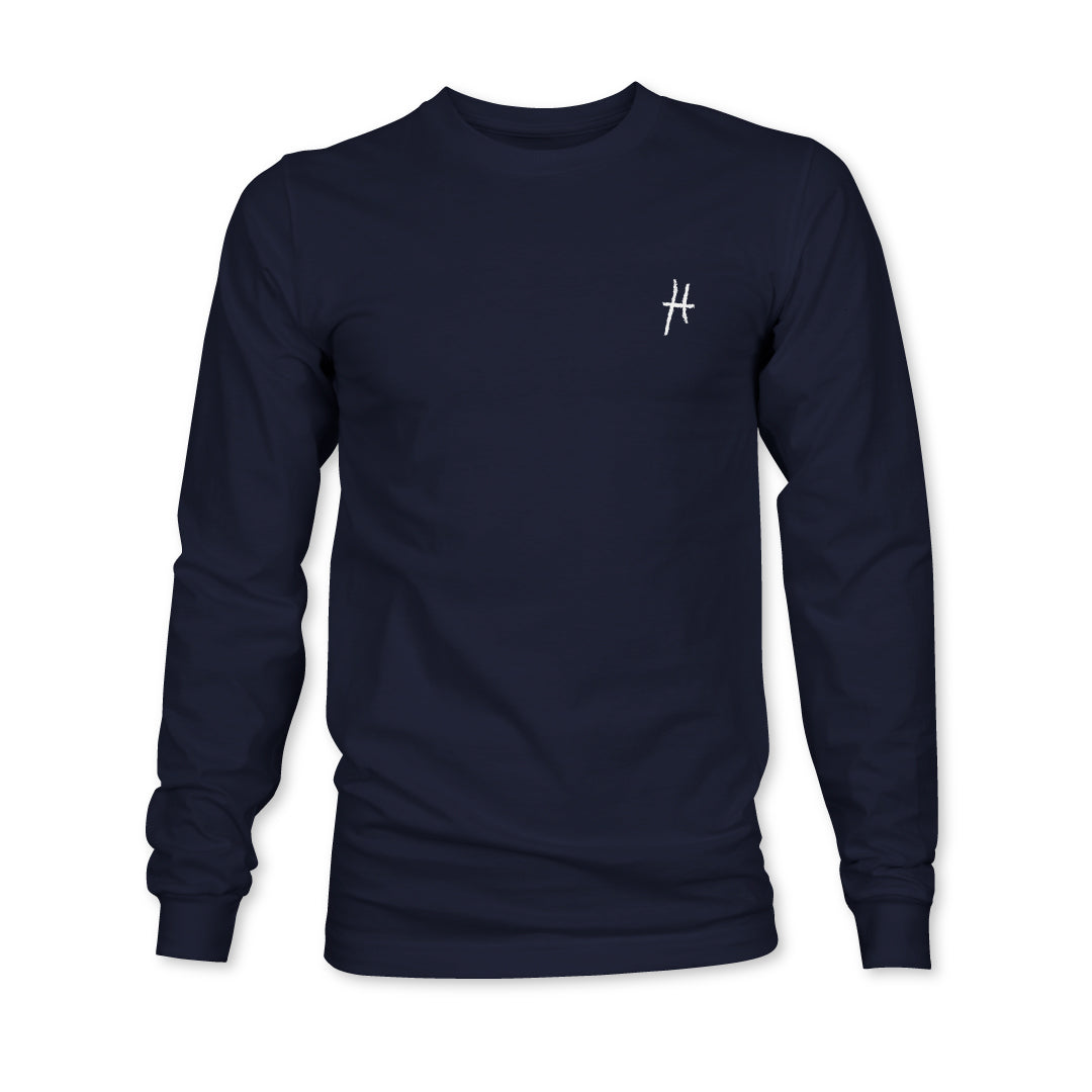 High Class Hippie Long Sleeve Tee - Navy - HIPPIE Official