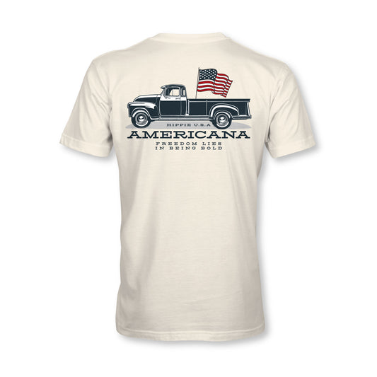 Americana Bold Freedom Tee - Vintage White - HIPPIE Official