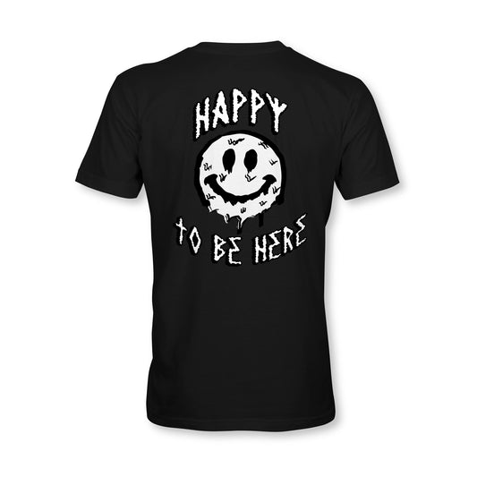 Happy To Be Here Tee - Black - HIPPIE Official